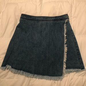 Pistola Denim Wrap Skirt--Medium